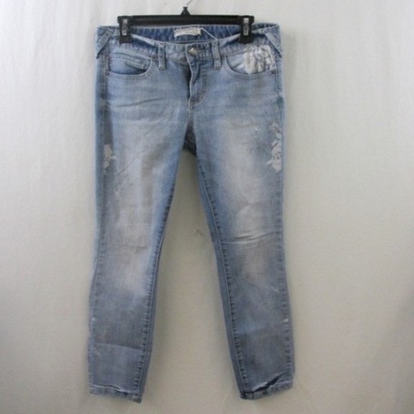 20%OFF NWT FREE PEOPLE  Floral Skinny Jeans - Picture 2 of 6